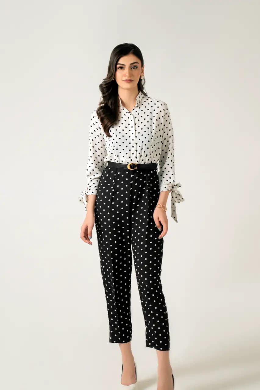 Polka Dot Capri Pants