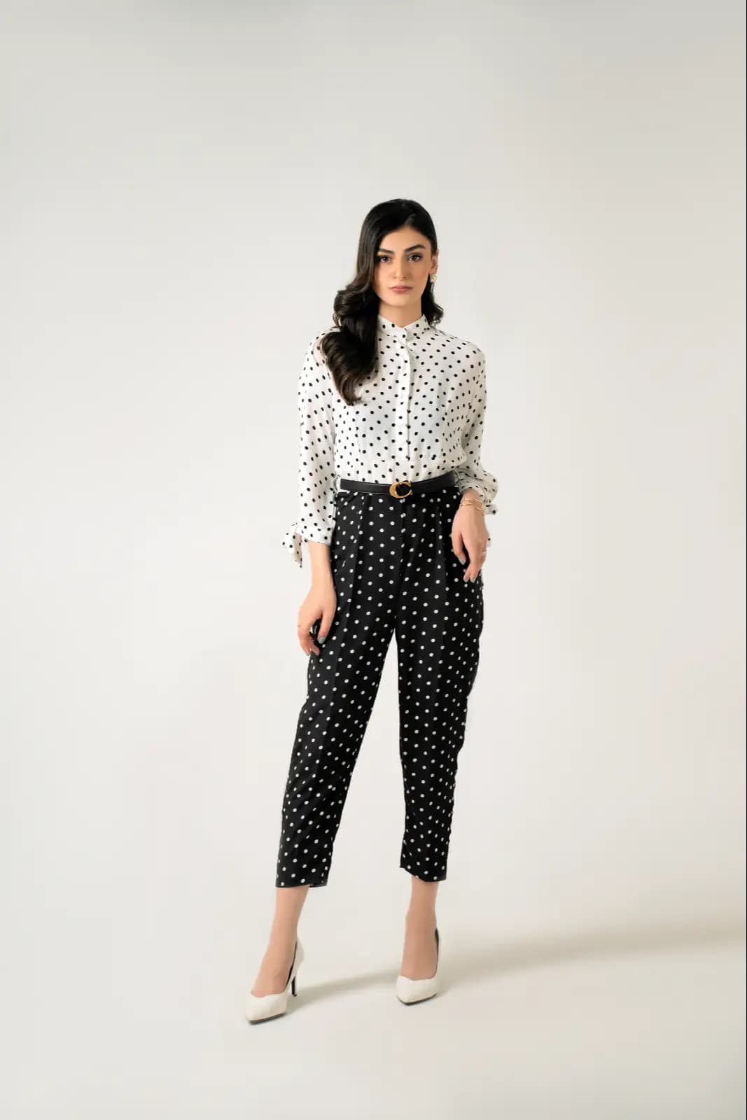 Polka Dot Capri Pants