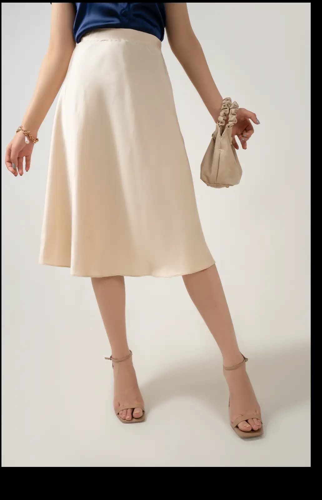 Ivory Midi Skirt